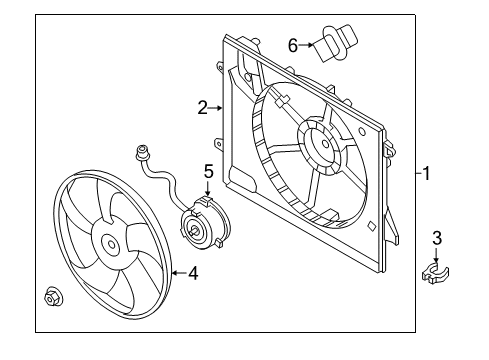 2017 Hyundai Sonata Cooling System, Radiator, Water Pump, Cooling Fan Resistor Diagram for 25385-C2000