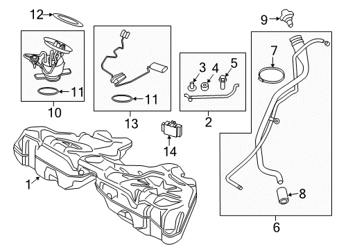 2017 BMW 650i Gran Coupe Fuel Supply Fuel Pump Diagram for 16117341303