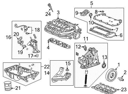 2010 Acura RL Filters Manifold, In. Diagram for 17160-RKG-A01