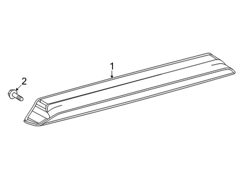 2022 Lexus NX350 High Mount Lamps LAMP ASSY, STOP CTR Diagram for 81570-78010