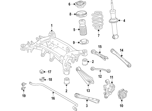 2021 BMW X3 Rear Suspension Components, Lower Control Arm, Upper Control Arm, Ride Control, Stabilizer Bar STABILIZER, REAR Diagram for 33508746456