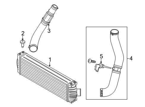 2019 Ford Transit-350 Powertrain Control Air Duct Diagram for CK4Z-6C646-A