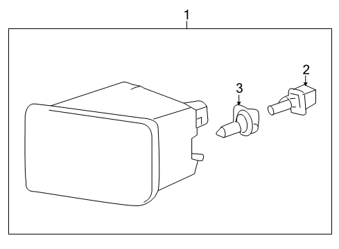 2005 Cadillac XLR Fog Lamps Lamp Asm-Front Fog Diagram for 10347354