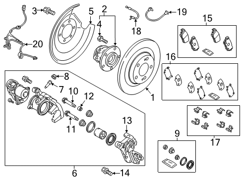 2020 Mitsubishi Eclipse Cross Brake Components Cover-BLEEDER Diagram for MA140440