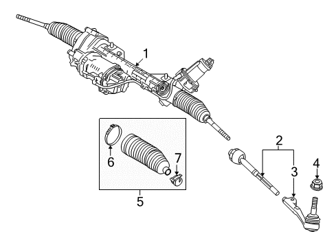 2010 BMW Z4 Steering Column & Wheel, Steering Gear & Linkage Exchange-Steering Box, Electric. Diagram for 32106874244
