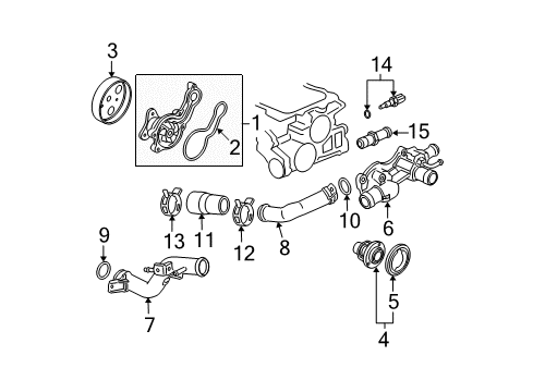 2007 Honda Fit Powertrain Control Hose, Connecting Diagram for 19503-RME-A00