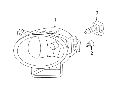 2007 Acura TL Bulbs Foglight Unit, Passenger Side Diagram for 33901-SEP-A01