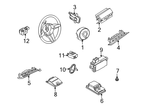 2007 BMW Z4 Air Bag Components Locknut Diagram for 07146982788