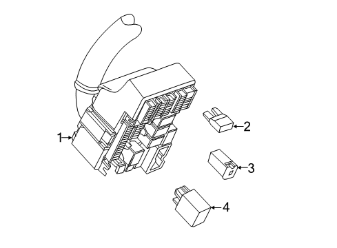 2015 Chevrolet Trax Fuse & Relay Fuse & Relay Box Diagram for 95250934