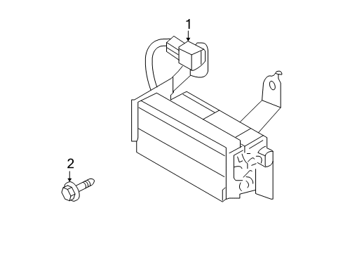 2008 Infiniti M35 Lane Departure Warning Standard Hardware Diagram for 081A6-6202A