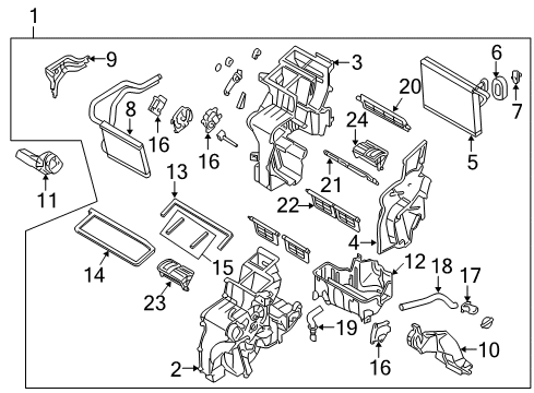 2011 Hyundai Tucson Air Conditioner Valve-Expansion Diagram for 97626-2S000