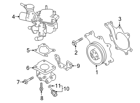 2017 Infiniti Q50 Powertrain Control Bolt Diagram for 081B8-8351A