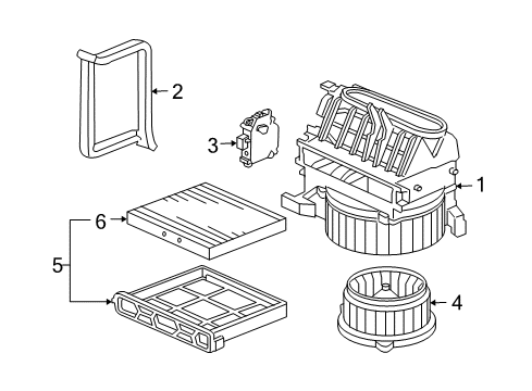 2006 Acura TSX Blower Motor & Fan Seal, Blower (Outer) Diagram for 79308-SDA-A01