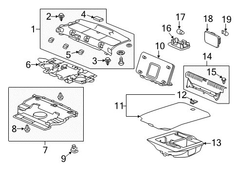 2019 Acura RLX Interior Trim - Rear Body Emblem Assembly (Els) Diagram for 84506-TY2-A00