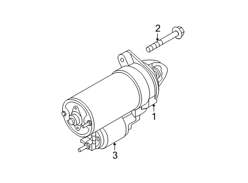 2009 BMW 335d Starter Exchange Starter Motor Diagram for 12417798035