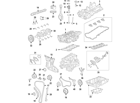 2018 Jeep Wrangler Engine Parts, Mounts, Cylinder Head & Valves, Camshaft & Timing, Oil Pan, Oil Pump, Crankshaft & Bearings, Pistons, Rings & Bearings, Variable Valve Timing DAMPER-CRANKSHAFT Diagram for 5048323AB