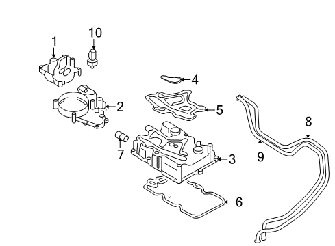 2010 Ford E-350 Super Duty Senders Adapter Diagram for 4C2Z-6881-BA