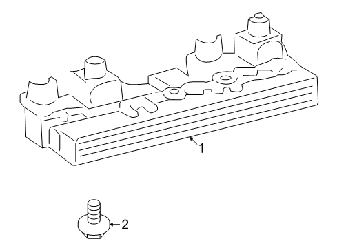 2010 Pontiac Vibe High Mount Lamps Lamp, High Mount Stop Diagram for 88975728