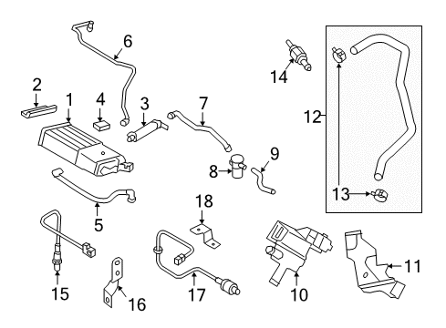 2020 Hyundai Tucson Powertrain Control Bracket-Condenser Diagram for 27350-2E000