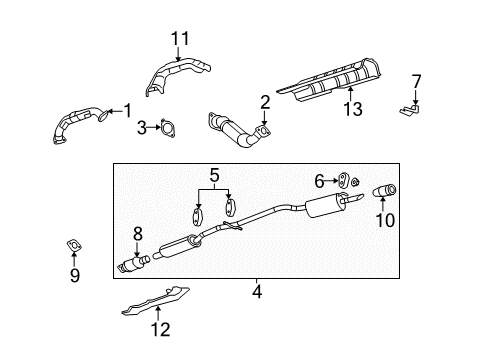 2011 Buick Lucerne Exhaust Components Insulator-Floor Panel Front Center Diagram for 20761093