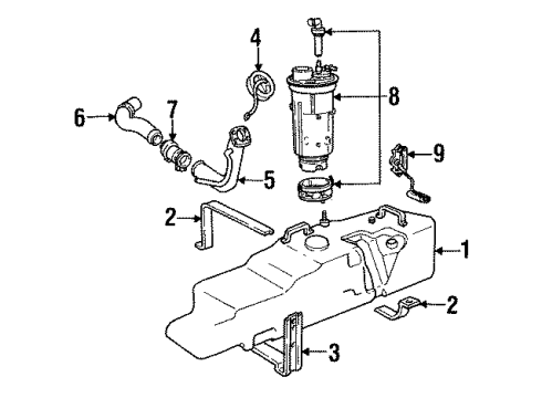 1990 Dodge D150 Senders Sensor-Switch & Sending - None Diagram for 4741351