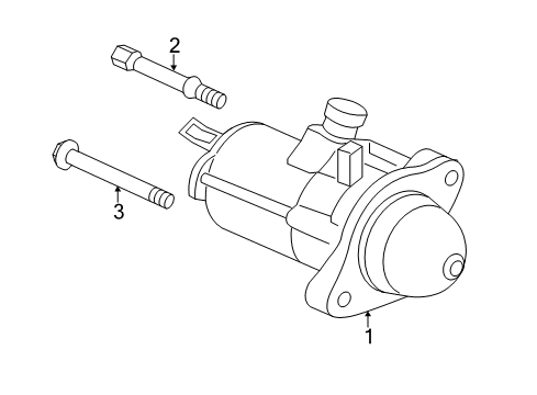 2020 Acura ILX Starter Starter Motor Assembly (Sm-74025) (Mitsuba) Diagram for 31200-R4H-A02