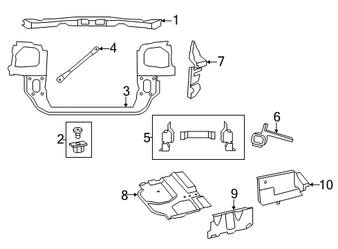 2015 Ram C/V Controls - Instruments & Gauges Shield-Accessory Drive Diagram for 68109830AA