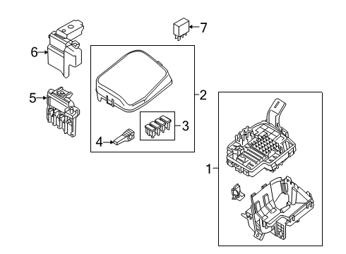 2020 Toyota Yaris Fuse & Relay Relay Diagram for 90118-WB485