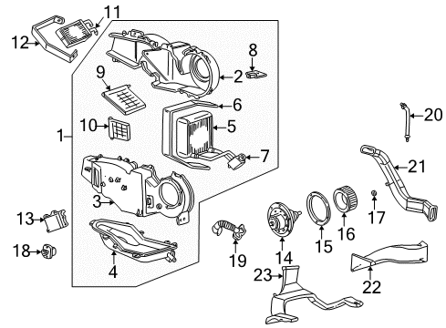 2001 Ford Excursion Auxiliary Heater & A/C Temperature Control Switch Diagram for YC3Z-19C733-CA