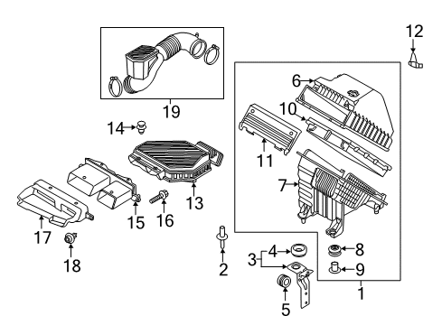 2021 Kia Sportage Air Intake Duct Assembly-Air Diagram for 28210D9200