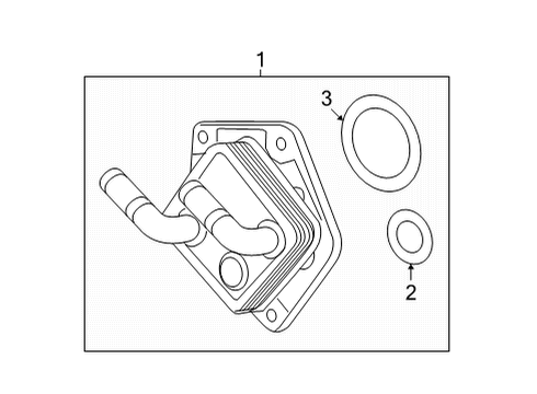 2016 Honda Civic Trans Oil Cooler Warmer (CVT) Diagram for 25560-5LJ-004