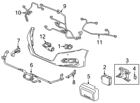 2021 Honda Accord Cruise Control SOCKET, BALL Diagram for 36806-TVA-A41