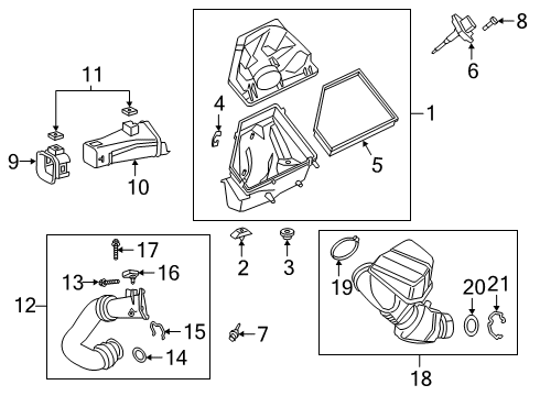 2020 BMW Z4 Turbocharger TURBO CHARGER Diagram for 11657934387