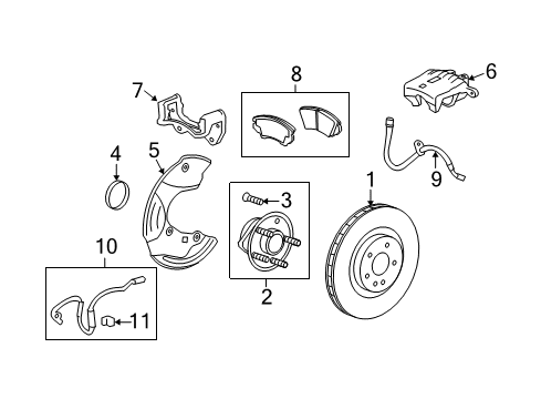 2011 Chevrolet Camaro Anti-Lock Brakes Electronic Brake Control Module Kit Diagram for 92246446