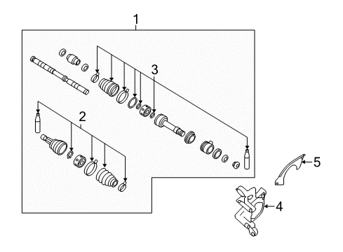 2020 Nissan Maxima Drive Axles - Front SHAFT FT DRIVE Diagram for 39101-9DL0A