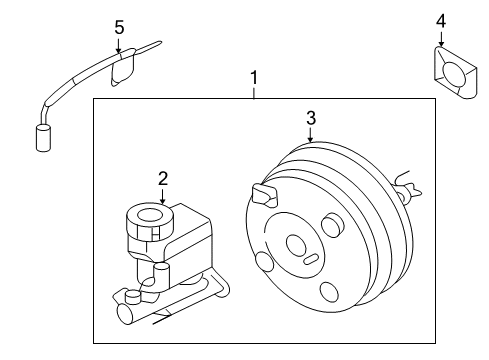 2007 Kia Optima Hydraulic System Hose Assembly-Brake Booster Diagram for 591302G100