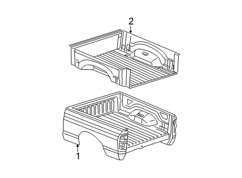 2010 Dodge Ram 1500 Box Assembly Shield-WHEELHOUSE Diagram for 68055648AB