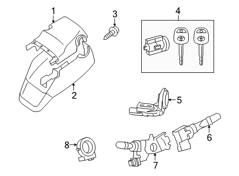 2015 Toyota Sequoia Anti-Theft Components Control Module Diagram for 89780-0C060