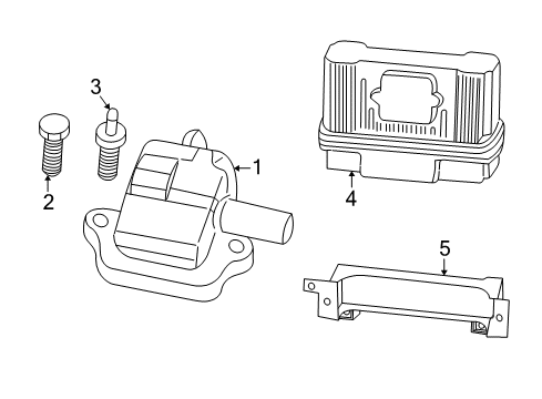 2002 Chevrolet Corvette Ignition System Plug Wire Set Diagram for 88892763