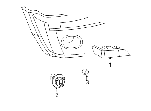 2011 Jeep Patriot Park & Signal Lamps Lamp-Park And Turn Signal Diagram for 68004180AC