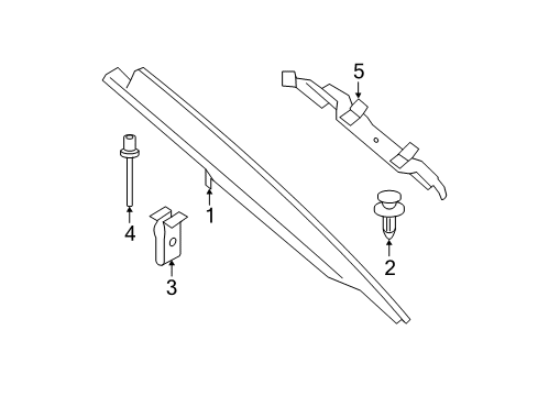 2012 BMW 328i Interior Trim - Quarter Panels Bracket, Column C Cover, Left Diagram for 51437276791