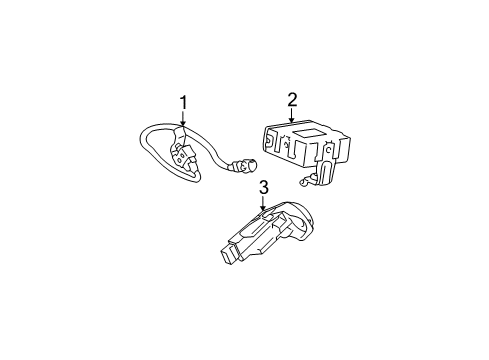 2002 Lexus ES300 Anti-Theft Components Amplifier Diagram for 89783-33092