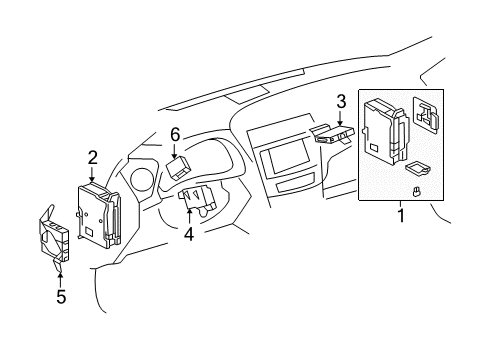 2012 Lexus IS250 Electrical Components Block Assembly, Junction Diagram for 82730-53077