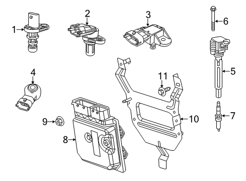 2014 Dodge Dart Ignition System Engine Controller Module Diagram for 5150846AC
