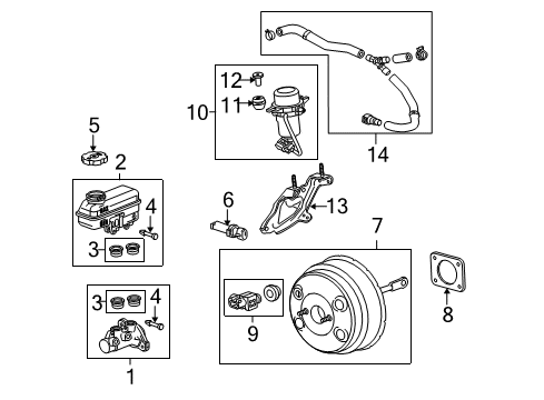 2014 Chevrolet Equinox Dash Panel Components Vacuum Hose Diagram for 22924776