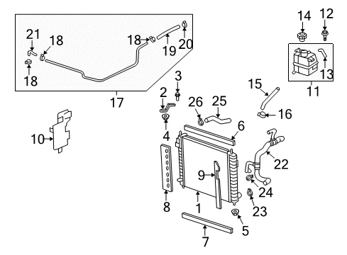 2008 Saturn Vue Air Conditioner Hose Asm, A/C Compressor & Condenser Diagram for 19130479