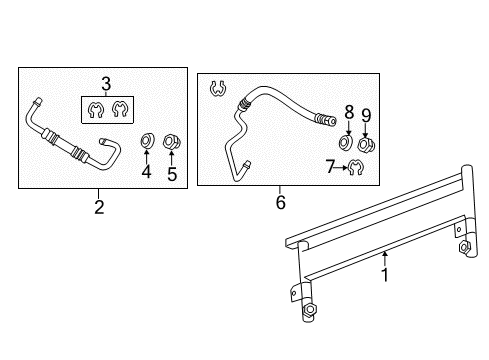 2012 Chevrolet Camaro Trans Oil Cooler Transmission Cooler Diagram for 22762593