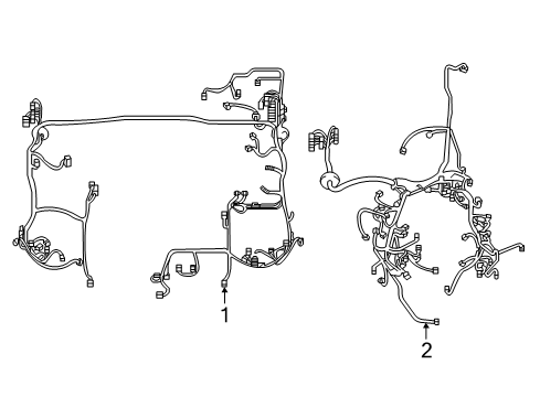 2019 Toyota Tacoma Wiring Harness Engine Harness Diagram for 82111-04J53