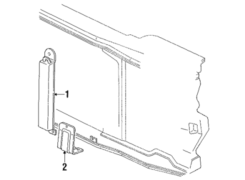 1988 GMC K1500 Power Steering Oil Cooler Cooler Asm-P/S Fluid Diagram for 26006160