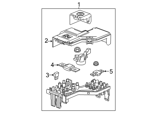 2021 Buick Enclave Fuse & Relay Fuse & Relay Box Diagram for 84516213